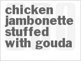 recipe for chicken jambonette stuffed with gouda