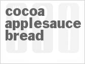 recipe for cocoa applesauce bread
