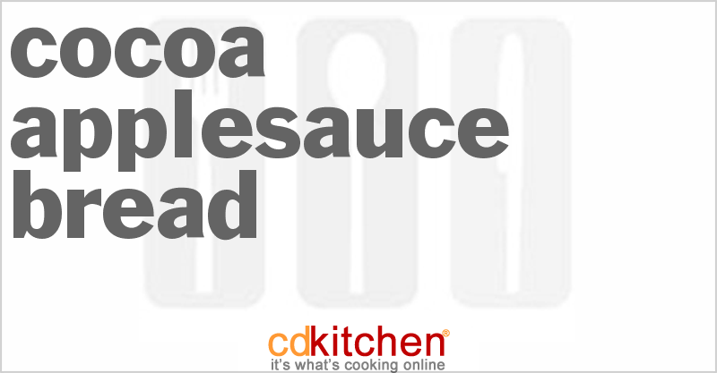 Cocoa Applesauce Bread - CDKitchen.com