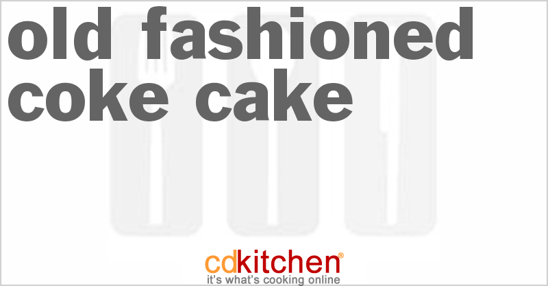 Old Fashioned Coke Cake - CDKitchen.com