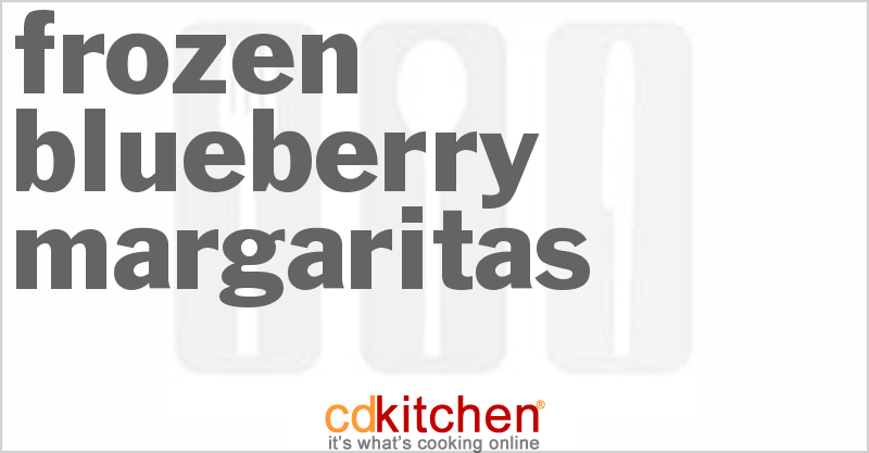 Frozen Blueberry Margaritas - CDKitchen.com