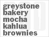 recipe for greystone bakery mocha kahlua brownies