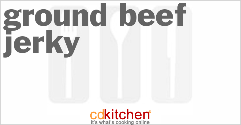 Ground Beef Jerky - CDKitchen.com