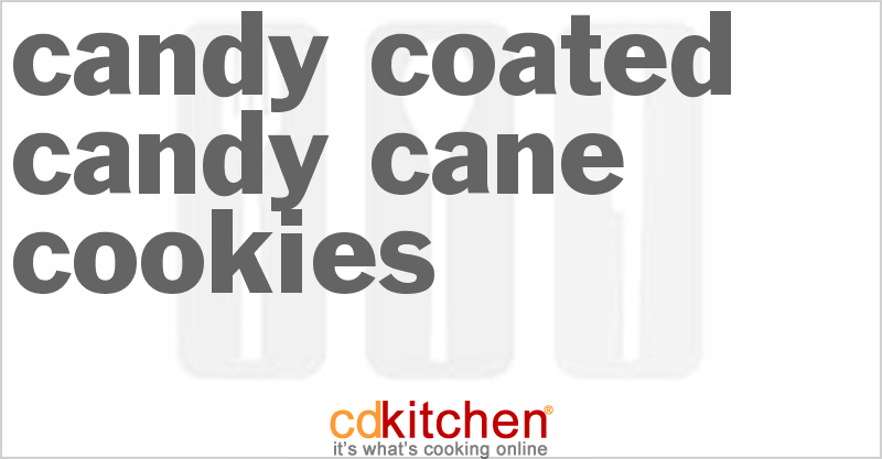 Candy Coated Candy Cane Cookies - CDKitchen.com