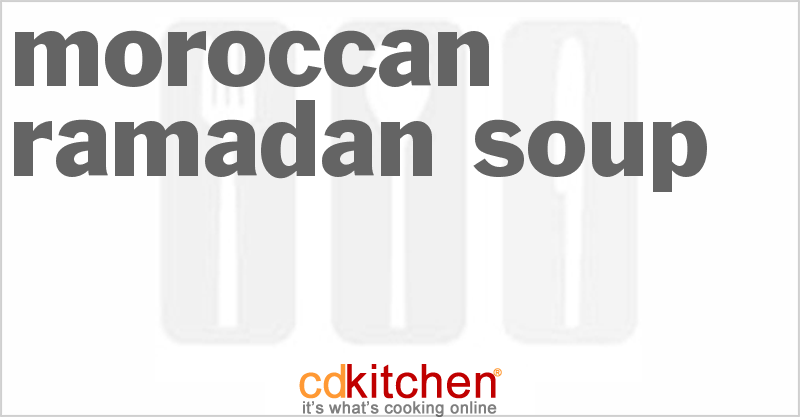 Moroccan Ramadan Soup Recipe CDKitchen Com   Moroccan Ramadan Soup 35581 