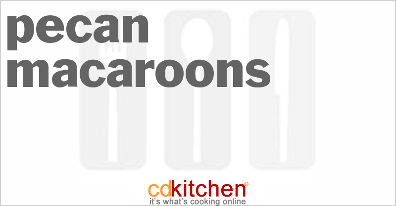 Pecan Macaroons - CDKitchen.com