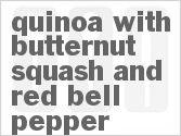 recipe for quinoa with butternut squash and red bell pepper