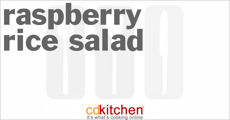 Raspberry Rice Salad - CDKitchen.com