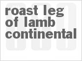 recipe for roast leg of lamb continental