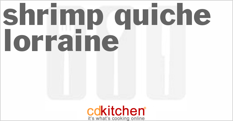 Shrimp Quiche Lorraine - CDKitchen.com