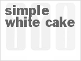 recipe for simple white cake