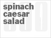 recipe for spinach caesar salad