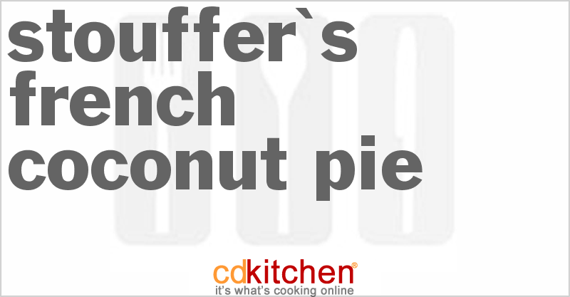 Stouffer's French Coconut Pie - CDKitchen.com