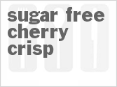 recipe for sugar-free cherry crisp