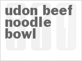 recipe for udon beef noodle bowl