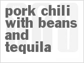 recipe for pork chili with beans and tequila