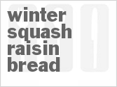 recipe for winter squash raisin bread