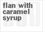 Flan with Caramel Syrup