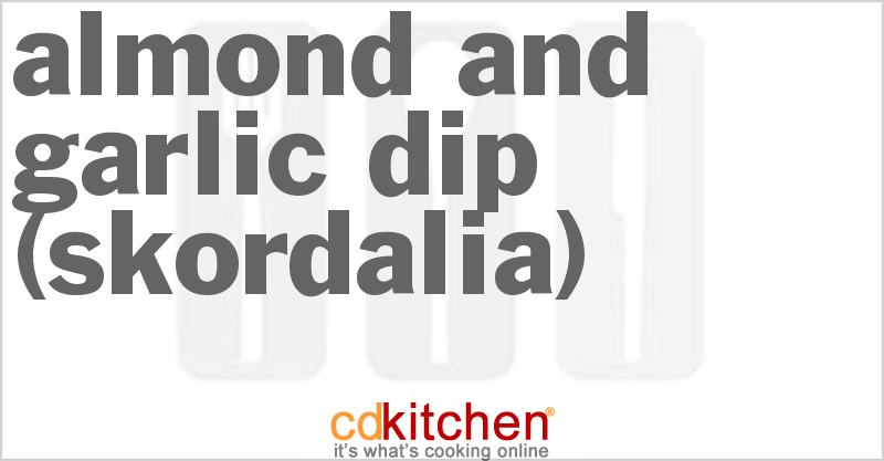 Almond And Garlic Dip (Skordalia) - CDKitchen.com