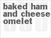 recipe for baked ham and cheese omelet