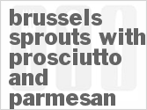 recipe for brussels sprouts with prosciutto and parmesan