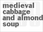 recipe for medieval cabbage and almond soup