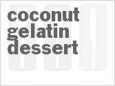recipe for coconut gelatin dessert