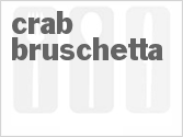 recipe for crab bruschetta