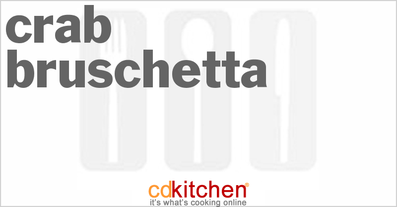 Crab Bruschetta - CDKitchen.com