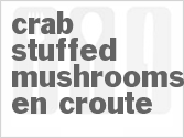recipe for crab stuffed mushrooms en croute