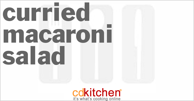 Curried Macaroni Salad - CDKitchen.com