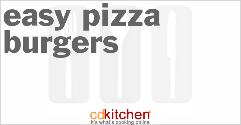 Easy Pizza Burgers - CDKitchen.com