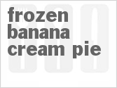 recipe for frozen banana cream pie