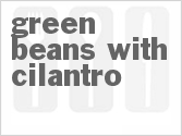 recipe for green beans with cilantro