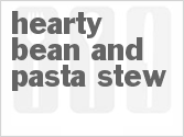 recipe for hearty bean and pasta stew