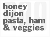 recipe for honey dijon pasta, ham & veggies