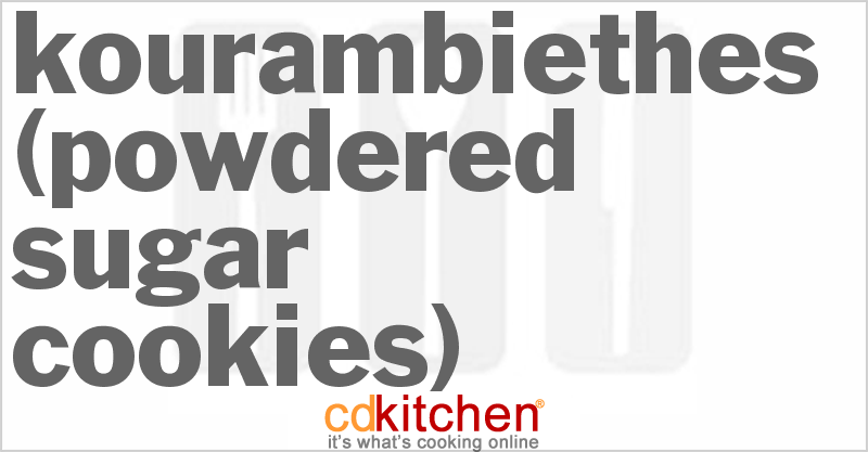Kourambiethes (Powdered Sugar Cookies) - CDKitchen.com