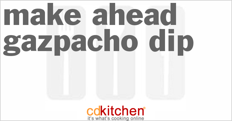 Make Ahead Gazpacho Dip - CDKitchen.com