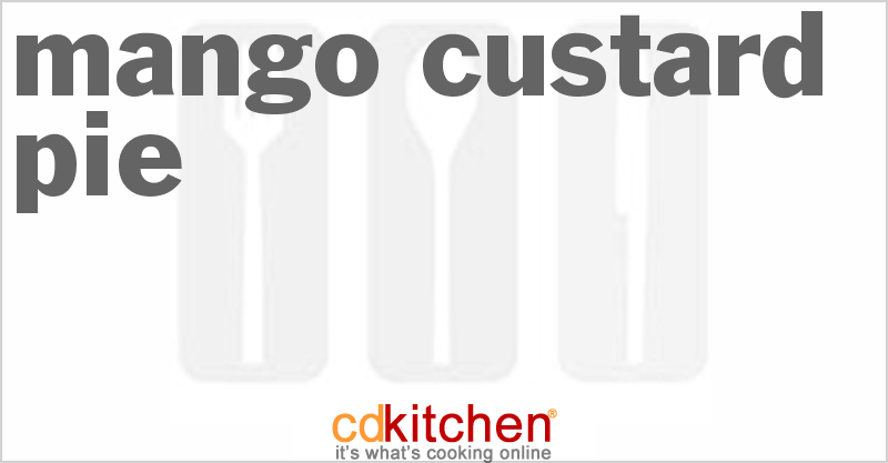 Mango Custard Pie - CDKitchen.com