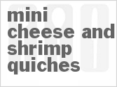 recipe for mini cheese and shrimp quiches