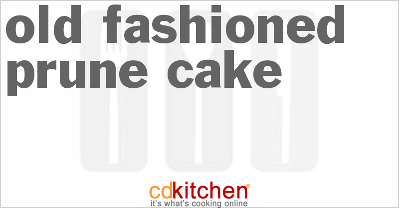 Old Fashioned Prune Cake - CDKitchen.com