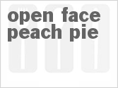recipe for open-face peach pie