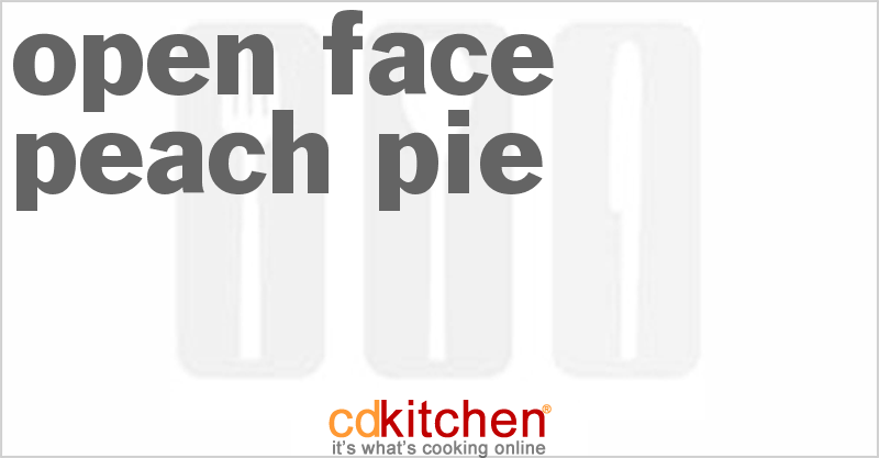 Open-Face Peach Pie - CDKitchen.com