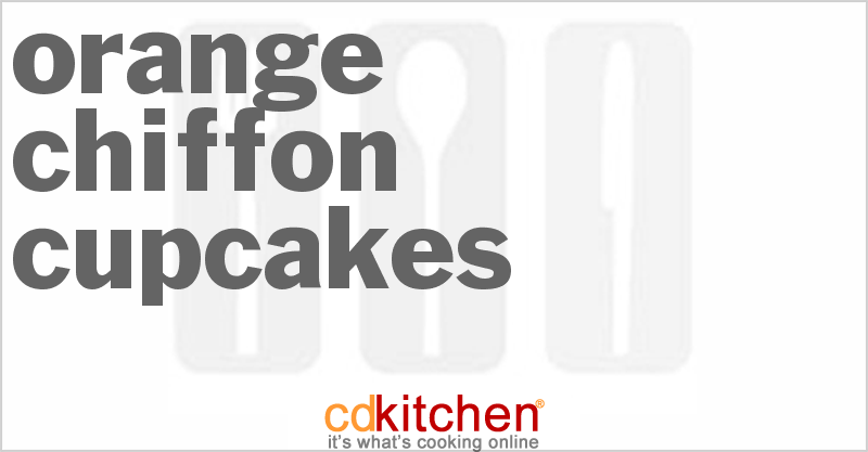 Orange Chiffon Cupcakes - CDKitchen.com