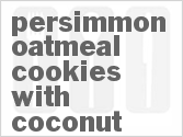 recipe for persimmon oatmeal cookies with coconut