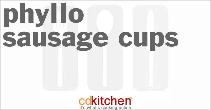 Phyllo Sausage Cups - CDKitchen.com