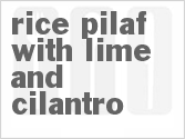 recipe for rice pilaf with lime and cilantro