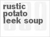 recipe for rustic potato-leek soup
