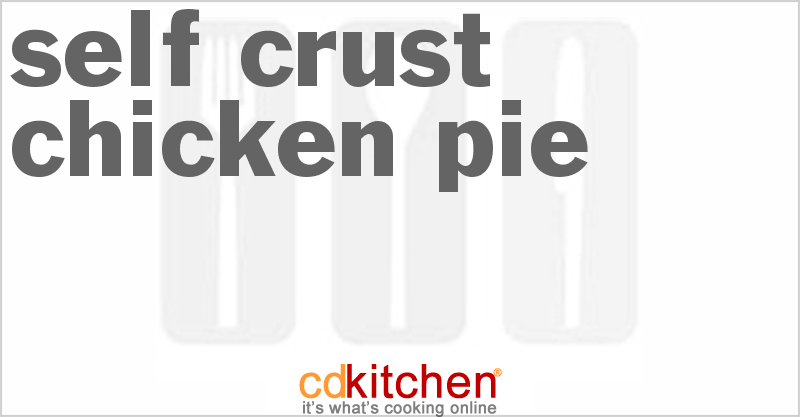 Self Crust Chicken Pie - CDKitchen.com