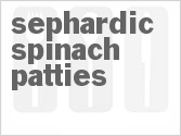 recipe for sephardic spinach patties